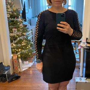 Ralph Lauren cutout navy dress